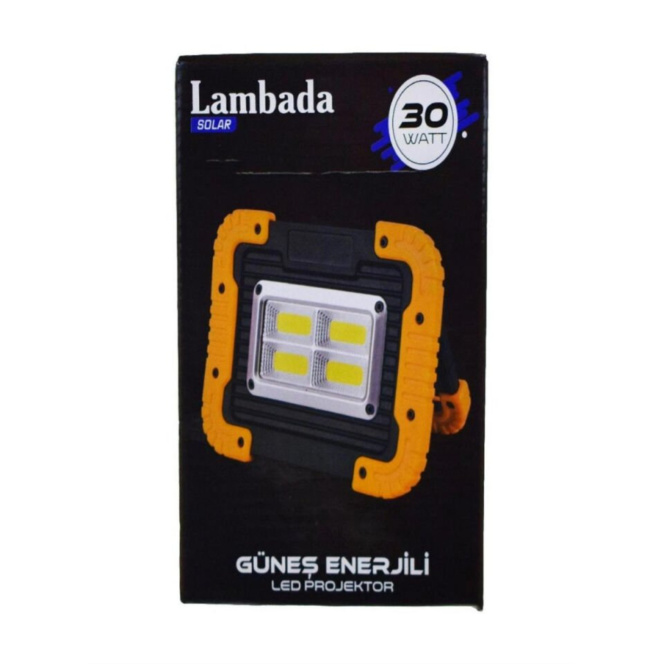 Lambada Solar 2 Bataryalı Projektör 30w
