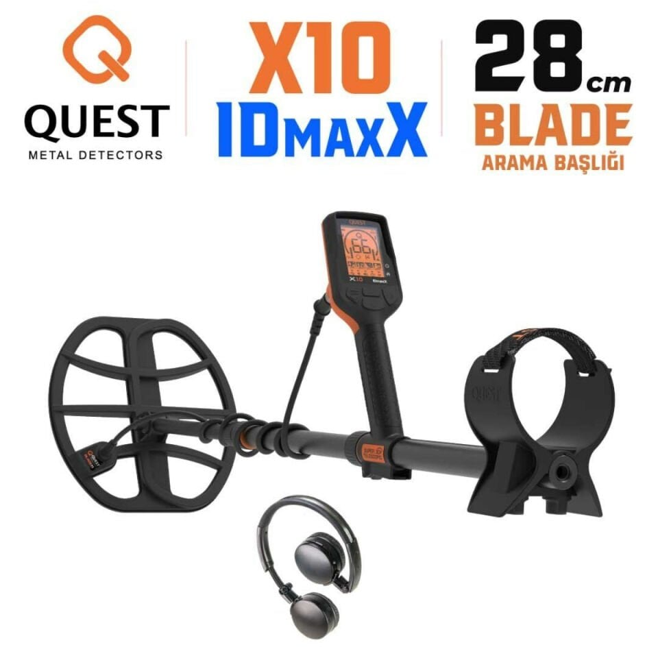 OUEST X10 IDmaxX Dedektör + Kablosuz Kulaklık