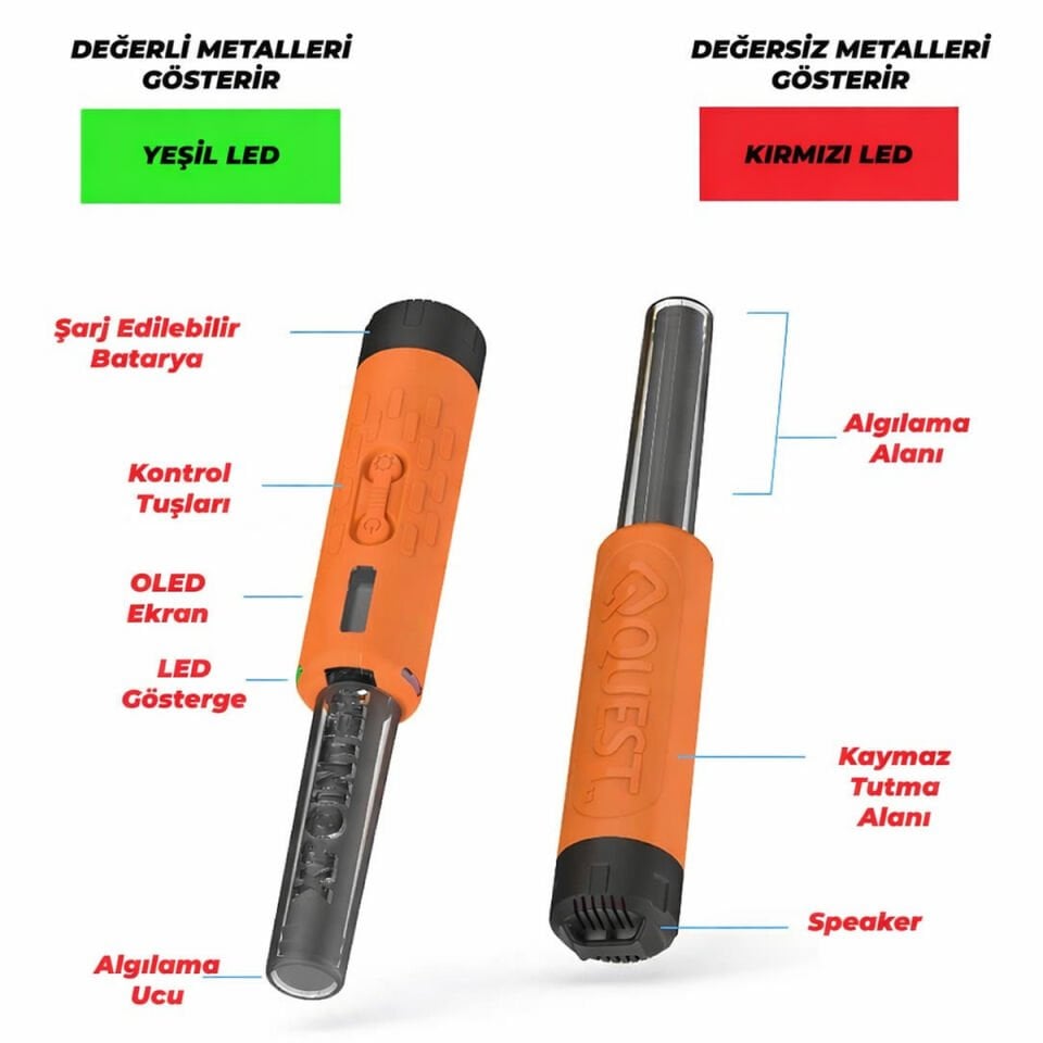 QUEST XPointer Max Ayrımlı Pinpointer