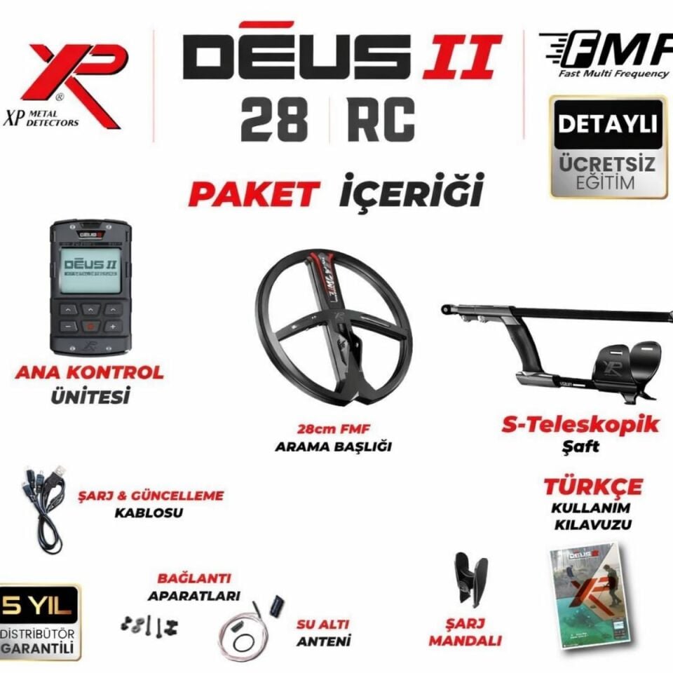 XP Deus 2 Dedektör - 28cm FMF Başlık, Ana Kontrol Ünitesi