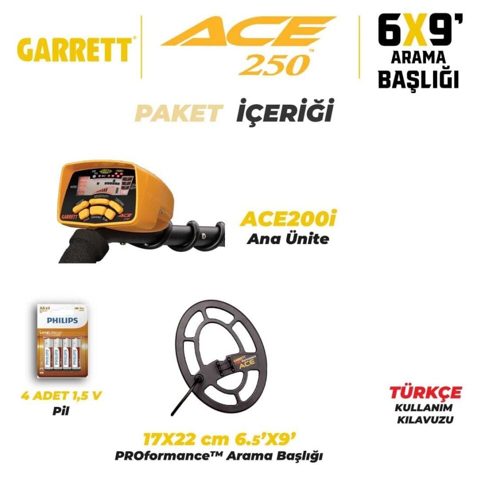 Garrett Ace 250 Dedektör