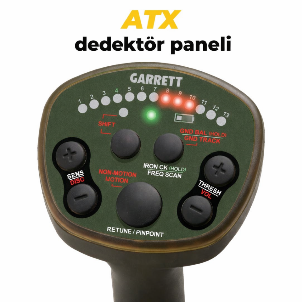 GarrettATX Basic Altın Dedektörü + 20'' Deepseeker Mono Arama Başlığı
