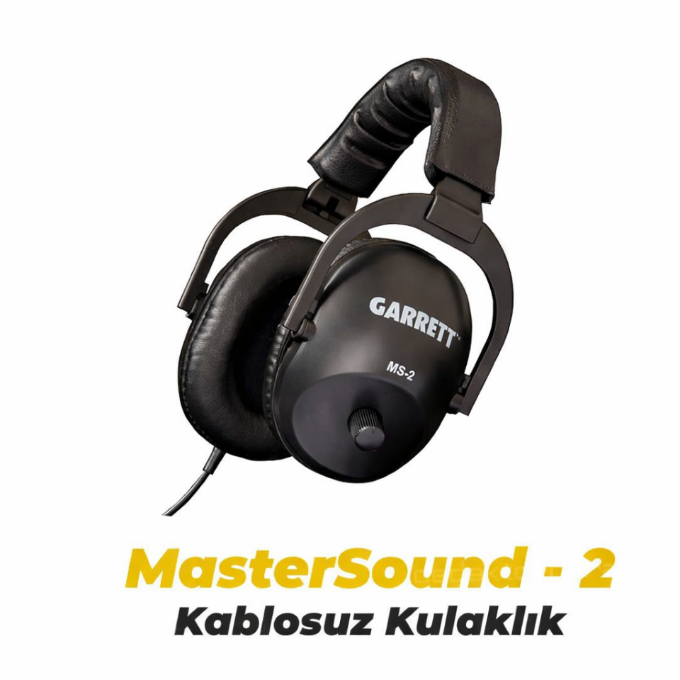 Garrett Axiom Remote Altın Dedektörü 34x28 cm Mono, 28x18 cm DD Başlıklı MS-2 Kablolu Kulaklık