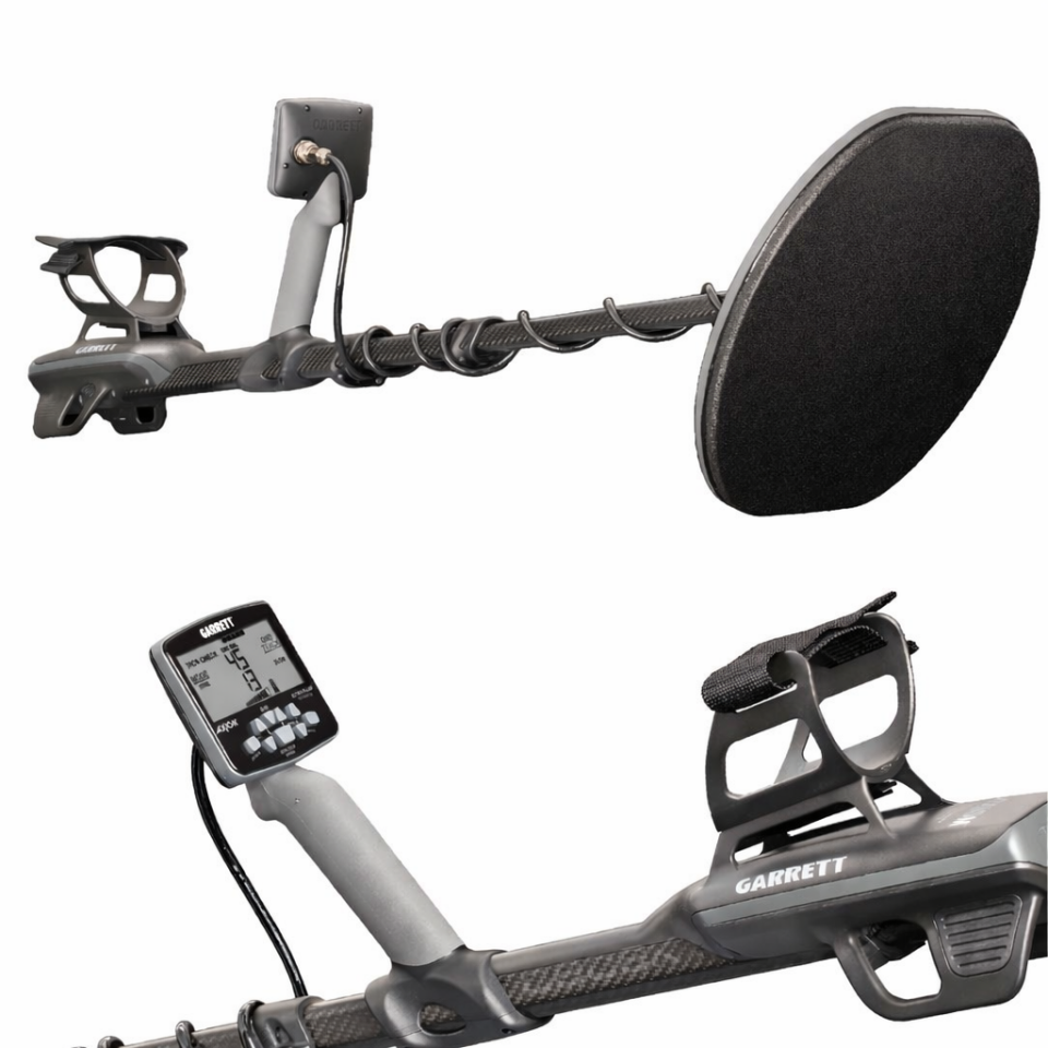 Garrett Axiom Remote Altın Dedektörü 34x28 cm Mono, 28x18 cm DD Başlıklı MS-2 Kablolu Kulaklık