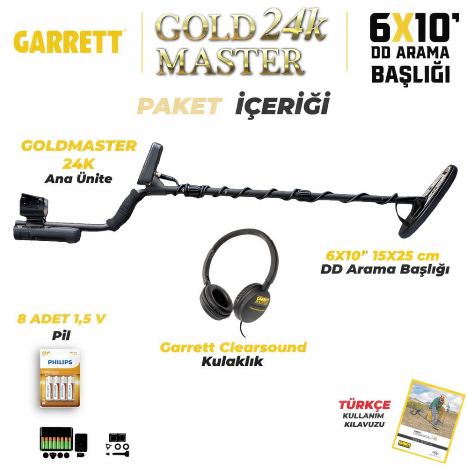 Garrett GoldMaster 24K Altın Dedektörü