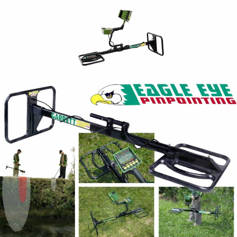 Garrett GTI 2500 Define Dedektörü Treasure Hound Eagle Eye Depth Multiplier Paket (9,5 inch ve EagleEye Başlık)